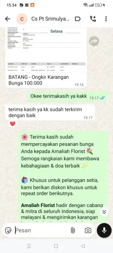 Testimonial Papan Bunga ijen nirwana