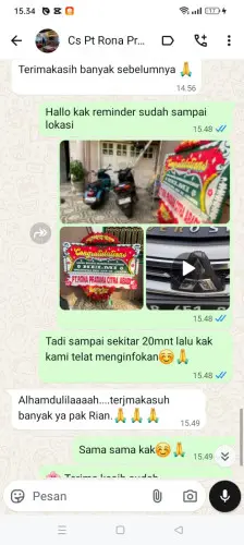 Testimonial Papan Bunga ijen nirwana
